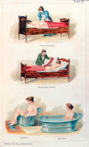 Hydrotherapie-Behandlungen, ca. 1902