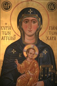 Ikone. Saint-Antoine-le-Grand orthodoxe Kirche Saint-Laurent-en-Royans Frankreich