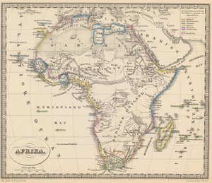 Illustration aus dem Buch Atlas über alle Teile der Erde von unbekanntem Autor, veröffentlicht von Chr. Steen & Søn (Kopenhagen, 1857) von Unbekannt