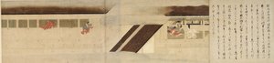 Illustrierte Geschichte des Heiji-Bürgerkriegs Der kaiserliche Besuch in Rokuhara 7 Schriftrollen, 13. Jahrhundert