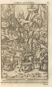 Illustration aus De re metallica libri XII von Georgius Agricola, 1556 von Unbekannt