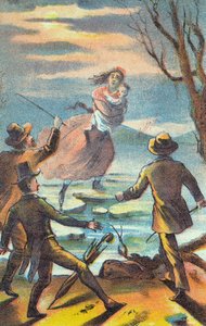 Illustration aus einem Plakat, das eine Theaterproduktion von Onkel Toms Hütte bewirbt, 1870 von Unbekannt