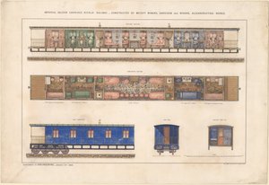 Kaiserlicher Salonwagen, Nikolajewski-Eisenbahn von Unbekannt