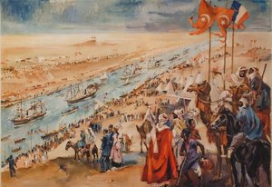 Einweihungszeremonie des Suezkanals in Port-Said, 17. November 1869, 1869