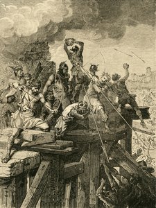 Vorfall bei der Belagerung von Paris: Verteidigung der Brücke und des Turms von Unbekannt