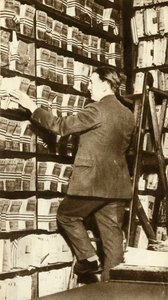 Index der Fingerabdrücke bei Scotland Yard, London, um 1912, 1935