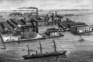 India Rubber, Gutta Percha & Telegraph Works Company Fabrik, Silvertown, London, 1887 von Unbekannt