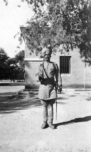 Indischer Lanzenreiter, Mathura, Indien, 1916-1917 von Unbekannt