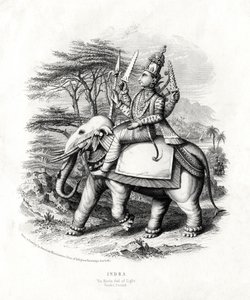 Indra, der hinduistische Gott des Lichts, 19. Jahrhundert
