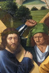 Indre & Loire Nr. 177 - Schloss Loches - Detail des Altaraufsatzes der Kreuzigung - Schule von Jean Fouquet - 1485