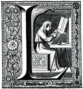 Initialbuchstabe L, 1870 von Unbekannt
