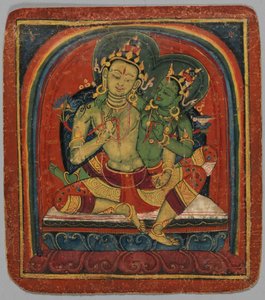 Einweihungskarte Tsakalis: Manjushri, frühes 15. Jahrhundert