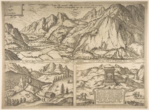 Innsbruck aus der Serie Civitates Orbis Terrarum, Bd. V, Blatt 59, 1590