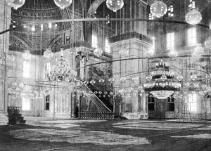 Im Inneren der Moschee von Muhammad Ali in der Zitadelle von Saladin, Kairo, Ägypten