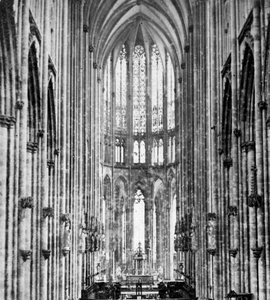 Innenraum des Kölner Doms, frühes 20. Jahrhundert