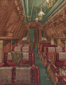 Innenraum eines Pullman-Wagens