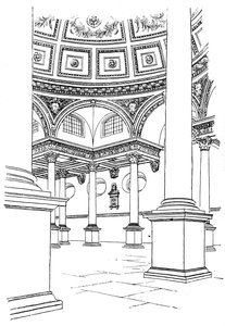 Innenraum der St. Stephens Kirche, Walbrook, City of London, 1893 von Unbekannt