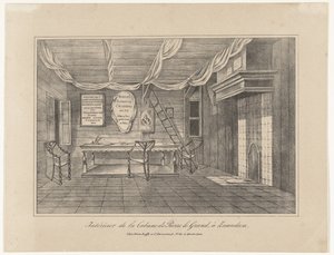 Innenraum des Hauses von Zar Peter in Zaandam, 1697, Mitte des 19. Jahrhunderts