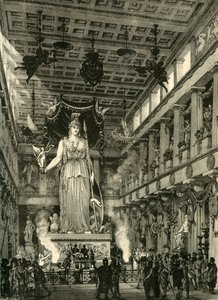 Innenraum des Parthenon, restauriert, 1890