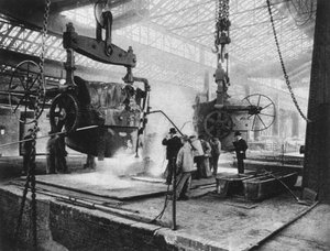 Innenansicht, Krupp-Werke, Essen, Ruhrgebiet, Deutschland, Erster Weltkrieg, 1917