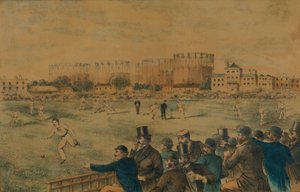 Internationales Cricket-Match im Kennington Oval, spätes 19. Jahrhundert