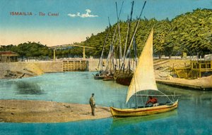 Ismailia - Der Kanal, ca. 1918-1939