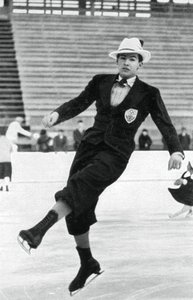 Jack Dunn, britischer Eiskunstläufer, Winterolympiade, Garmisch-Partenkirchen, Deutschland, 1936