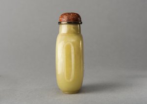 Jade-Schnupftabakflasche, China, Qing-Dynastie, 1644-1911