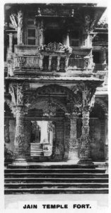 Jain-Tempelfestung, Ahmedabad, Indien, um 1925