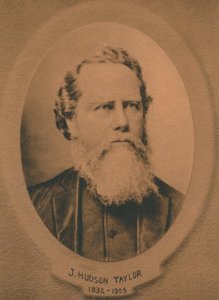 James Hudson Taylor 1832-1905, britischer protestantischer Missionar in China, um 1910er Jahre von Unbekannt