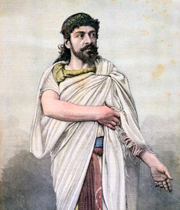 Jean Mounet-Sully als Ödipus in Oedipe roi, Comédie Française, 1892