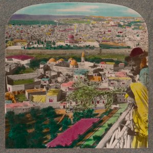 Jerusalem von der russischen Kirche auf dem Ölberg, ca. 1900 von Unbekannt