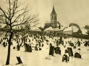 Jüdischer Friedhof, Mattersburg, Burgenland, Österreich, ca. 1935 von Unbekannt
