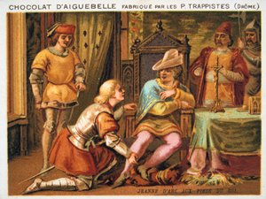 Johanna von Orléans zu Füßen von Karl VII.