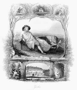Johann Wolfgang von Goethe, deutscher Dichter, Dramatiker und Wissenschaftler, ca. 1860
