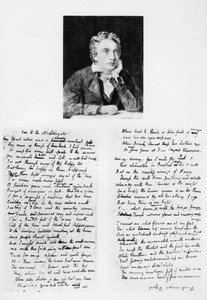 John Keats, englischer Dichter, und seine Ode an eine Nachtigall, 1819, 1958