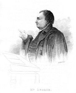 John Leslie 1766-1832, schottischer Naturphilosoph und Physiker, beim Vortragen, 19. Jahrhundert