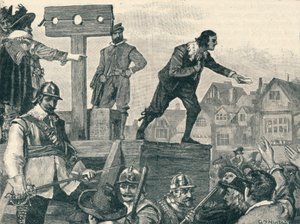John Lilburne auf dem Pranger in Westminster, 1638, 1905 von Unbekannt
