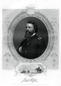 John Pope, Unionsgeneral im amerikanischen Bürgerkrieg, 1862-1867