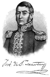Jose de San Martin, argentinischer General und Unabhängigkeitsführer, 1901 von Unbekannt