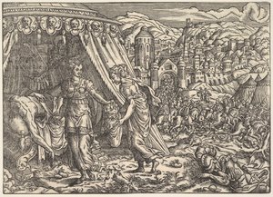 Judith und Holofernes, aus der Bibel, Frankfurt, 1564 von Unbekannt