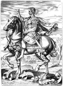 Julius Caesar, römischer General und Staatsmann, 1. Jahrhundert v. Chr. 1882-1884 von Unbekannt