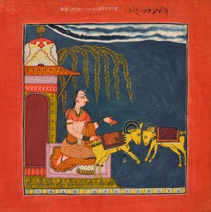 Kaccheli Ragini, aus einem Ragamala von Unbekannt
