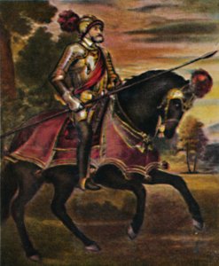 Kaiser Karl V. 1500-1558. - Gemälde von Tizian, 1934 von Unbekannt
