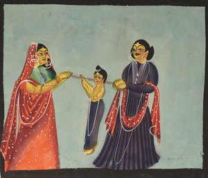 Kalighat-Malerei, 1800er Jahre