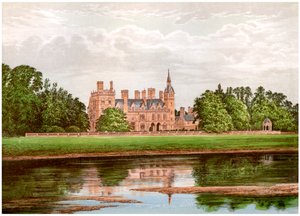 Kelham Hall, Nottinghamshire, Heim der Familie Manners-Sutton, um 1880 von Unbekannt