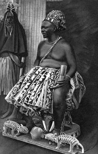 König Basu Fondong von Kamerun, Afrika, 1922 von Unbekannt