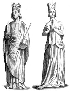 König Karl V. von Frankreich 1337-1380 und Johanna von Bourbon 1338-1378, 1849