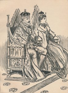 König Edward VII. und Königin Alexandra, ca. 1907