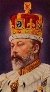 König Edward VII bei seiner Krönung, 1902 von Unbekannt